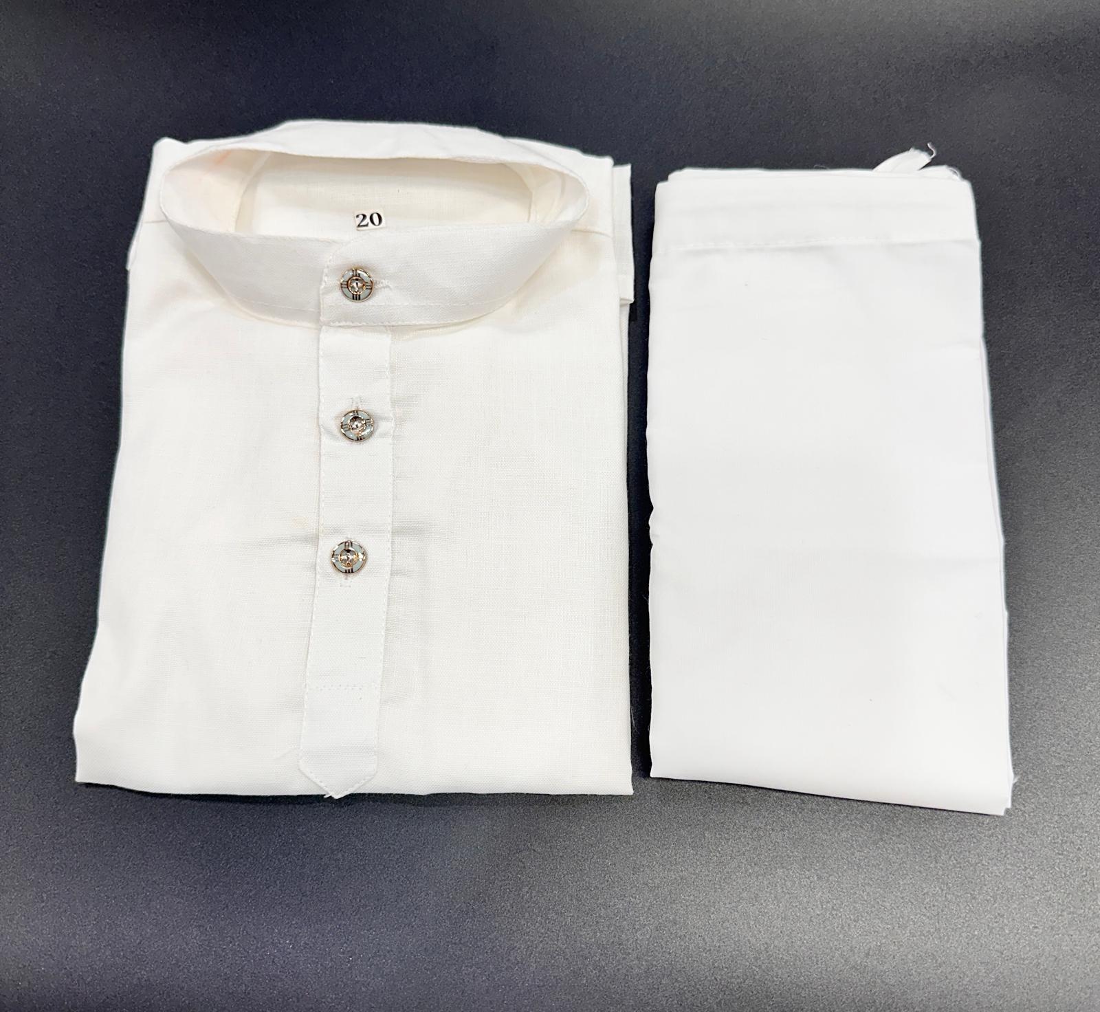 Kid's Pure Cotton Kurta Pyjama Set